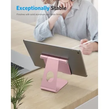 Adjustable OMOTON Tablet Stand - Solid and Stylish Holder