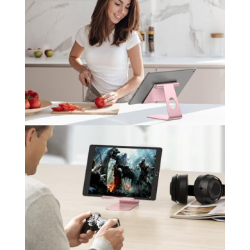Adjustable OMOTON Tablet Stand - Solid and Stylish Holder