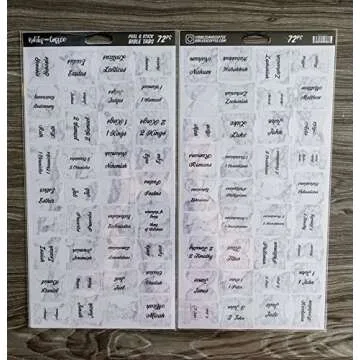 Stylish Marble Bible Tabs - 72 Peel & Stick Tabs
