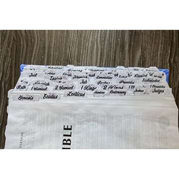 Stylish Marble Bible Tabs - 72 Peel & Stick Tabs