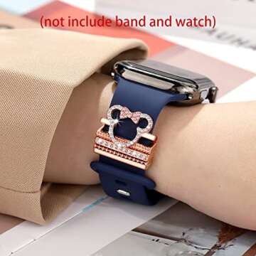 Watch Band Charms for Apple SmartWatch - Decorative Ring Loops