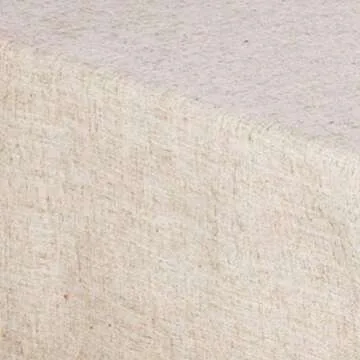 Fennco Styles Toscana Handmade Hemstitch Contemporary Linen Blend for Dinner Table, Picnic Table, Parties, Wedding Decorations, Exhibitions Natural Tablecloth 65 x120 Rectangular
