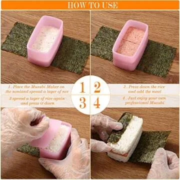 10-Piece Musubi Maker Kit for Fun Sushi Creations