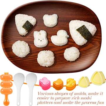 10-Piece Musubi Maker Kit for Fun Sushi Creations