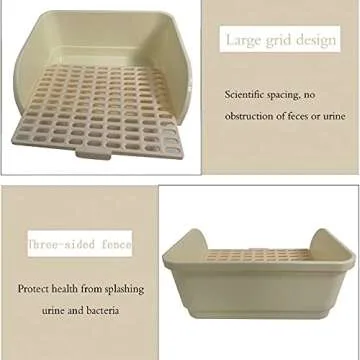 Hamiledyi Large Rabbit Litter Box for Small Animals
