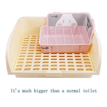 Hamiledyi Large Rabbit Litter Box for Small Animals