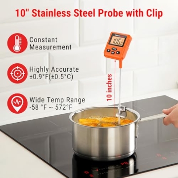 ThermoPro TP511 Digital Candy Thermometer - Accurate Cooking