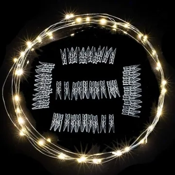 33Ft Photo Clip Fairy Lights for Bedroom and Weddings