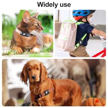 SANKALA Airtag Dog Collar Holder, [2 Pack] Waterproof Airtag Holder for Dog Collar, TPU & Silicone Full Body Covered Apple Airtag Case for Dog Collar, Airtag Protective Cover for Pet Collar, Black