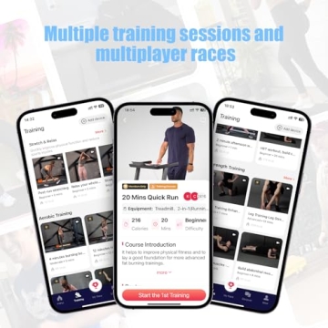 DeerRun 2024 Upgrade Walking Pad, Smart Under Desk Treadmill for Home Office, No-Assembly Treadmills with APP and Remote Control, LED Display, 2.5 HP Quiet Walking Jogging Machine, 300 lbs Capacity