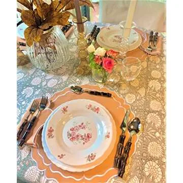 Villa Positano 20-Pieces Bamboo Silverware Set, Natural Black Bamboo Handle Flatware, Cutlery and Utensils Set, 18/8 Stainless Steel, Mirror Polish Tableware, Dinnerware (Set of 20 Pcs, Black)