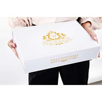 Villa Positano 20-Pieces Bamboo Silverware Set, Natural Black Bamboo Handle Flatware, Cutlery and Utensils Set, 18/8 Stainless Steel, Mirror Polish Tableware, Dinnerware (Set of 20 Pcs, Black)