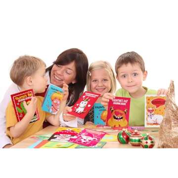 Eternity sky 54PCS Valentines Coloring Book for Kids-Valentine's Day Goodie Bag Stuffer Filler Gift School Classroom Activity Party Favors Supplies