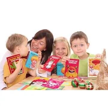 Eternity sky 54PCS Valentines Coloring Book for Kids-Valentine's Day Goodie Bag Stuffer Filler Gift School Classroom Activity Party Favors Supplies