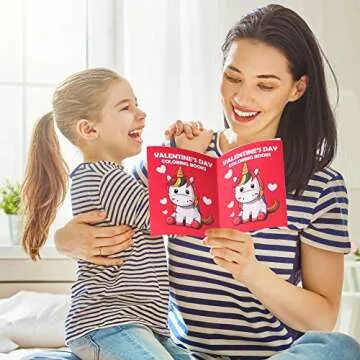 Eternity sky 54PCS Valentines Coloring Book for Kids-Valentine's Day Goodie Bag Stuffer Filler Gift School Classroom Activity Party Favors Supplies