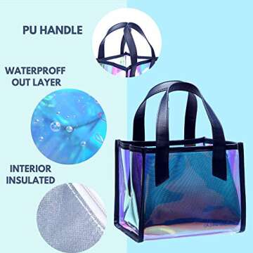 Holographic Purse & Insulated Lunch Bag for Women