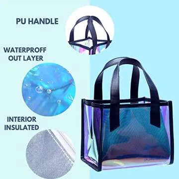 Holographic Purse & Insulated Lunch Bag for Women