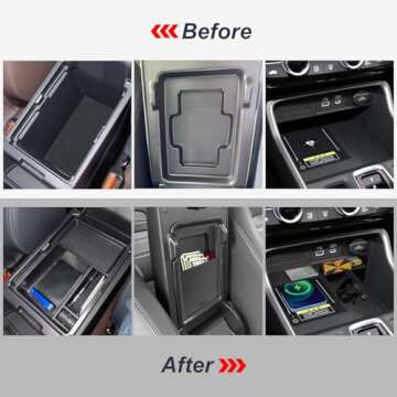 Neepiar 3PCS Center Console Organizer for Honda CRV