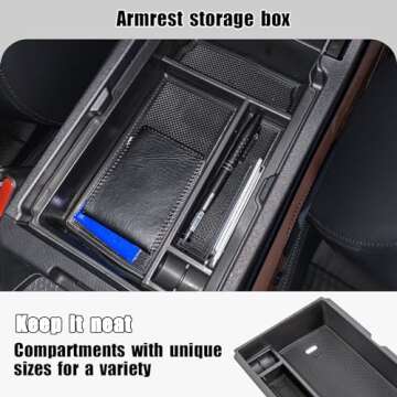 Neepiar 3PCS Center Console Organizer for Honda CRV