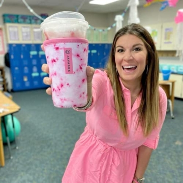 Sok It JavaSok Iced Coffee & Cold Soda Insulated Neoprene Cup Sleeve (Compose Yourself, Medium: 22-2...