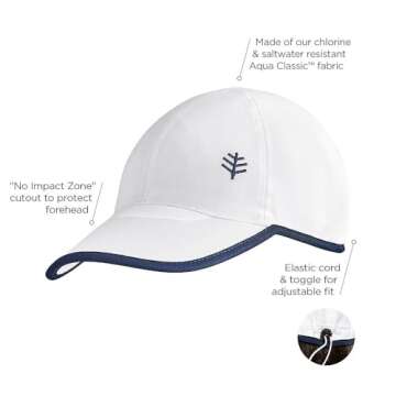 Coolibar UPF 50+ Wave Rider Cap for Sun Protection