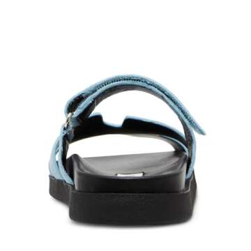 Steve Madden Women's Leather Adjustable Mayven Slide Sandal