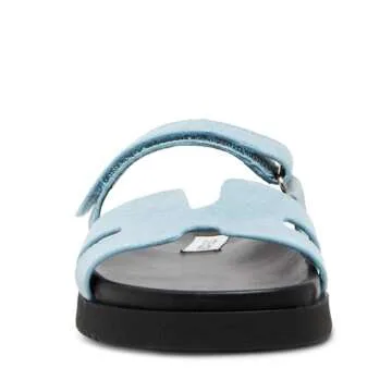 Steve Madden Women's Leather Adjustable Mayven Slide Sandal