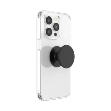 PopSockets Black Phone Grip & Kickstand - Enhance Usability