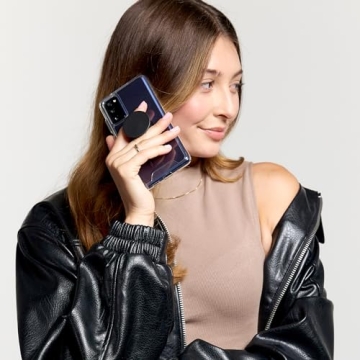 PopSockets Black Phone Grip & Kickstand - Enhance Usability