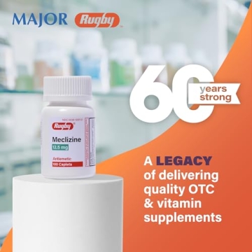 Rugby Meclizine 12.5mg Tablets for Nausea Relief