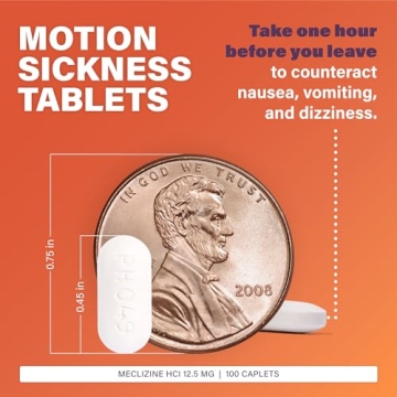 Rugby Meclizine 12.5mg Tablets for Nausea Relief