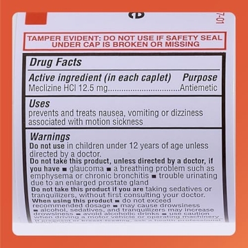 Rugby Meclizine 12.5mg Tablets for Nausea Relief