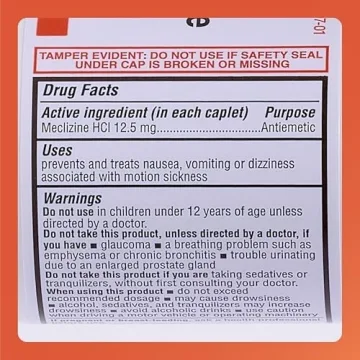 Rugby Meclizine 12.5mg Tablets for Nausea Relief