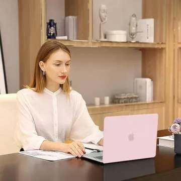 MOSISO Compatible with MacBook Pro 13 inch Case M2 2025, 2024, 2023, 2022-2016 A2338 M1 A2251 A2289 A2159 A1989 A1708 A1706, Plastic Hard Shell&Keyboard Cover&Screen Film&Storage Bag, Rose Quartz