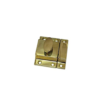 QCAA Solid Brass Cabinet Latch, 2" Antique Finish, Durable