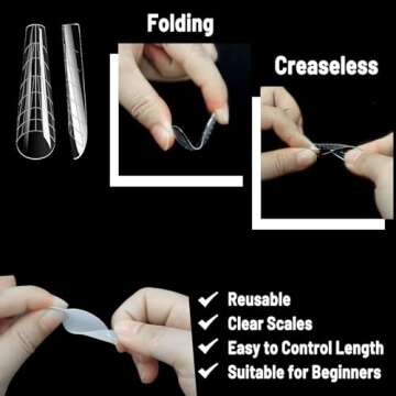 Allstarry 384pcs Nail Dual Forms Complete Manicure Kit