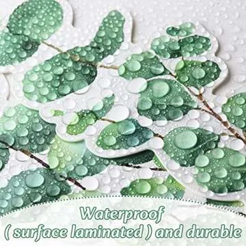 Eucalyptus Die-Cut Border Trim Bulletin Board Classroom Bulletin Wall Decor Greenery Trim Border Decor Wall Decals Tropical Leaves Greenery Wall Decoration Green