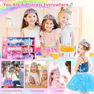 Princess Dress Up Clothes for Young Girls Ages 2-8