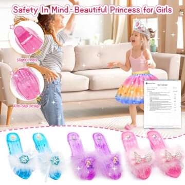 Princess Dress Up Clothes for Young Girls Ages 2-8