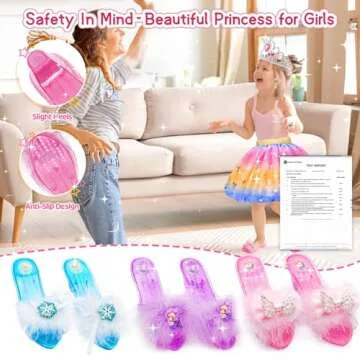 Princess Dress Up Clothes for Young Girls Ages 2-8