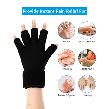 Luguiic Finger Arthritis Compression Ice Glove Pain Relief