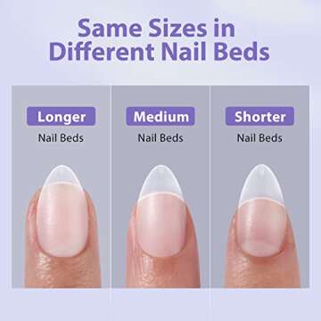 BTArtbox Short Almond Nail Tips - Natural Short Fake Nails with Tip Primer Full Cover, Stronger Nail Adhesion, Clear Soft Gel Nail Tips for Nail Extensions DIY Art