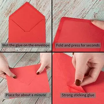 50 Pack A7 Colorful Envelopes for Invitations