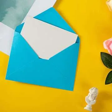 50 Pack A7 Colorful Envelopes for Invitations