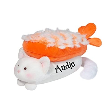 Sushi Cat Plush - Macaroon Character Stuffed Animal Keepsake with Custom Name