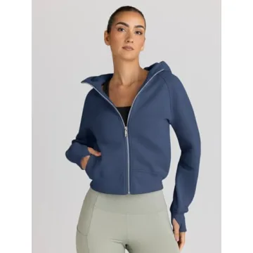 Trendy Queen Women's Zip Up Hoodies for Fall Comfort