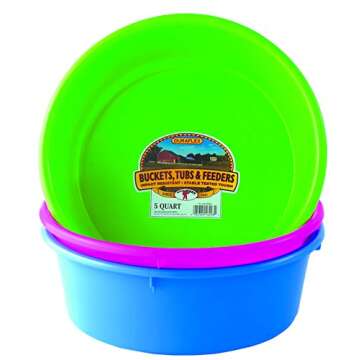 Little Giant® Plastic Utility Pan | Feed Pan | Durable & Versatile Livestock Feeding Bucket | Made ...