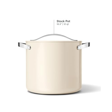 Caraway 12 Qt Non-Stick Stock Pot for Big Batches