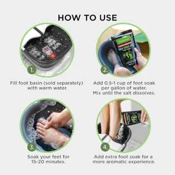 Tea Tree Oil Foot Soak with Epsom Salt for Healthy Feet