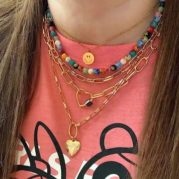 SOFYBJA Millefiori Colorful Seed Bead Flower Choker Necklace Murano Glass Crystal Beaded Necklace Handmade Jewelry for Women